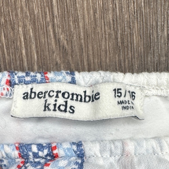 Abercrombie Kids Blue and Red Patterned Dress Girls Size 15/16 - Picture 2 of 11